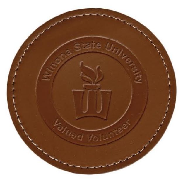 Round Thick Leather Coaster