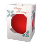 Red  Satin Custom Ornament