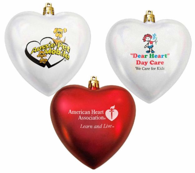 Heart Shaped Shatteproof Custom Ornament