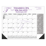 12 Month Calendar Desk Pad in Black-B901