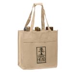 Custom Tan Non-Woven Wine Tote by Adco Marketing