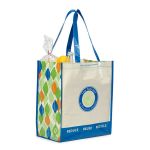 Laminated Tote Bag - Blue