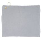 Gray Soft Touch Bargain Golf Towels - 15" x 18"