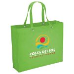 Kitchen Sink Tote Bag with Grommets - Non Woven Totes in Lime Green