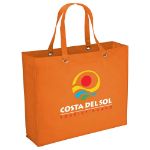 Kitchen Sink Tote Bag with Grommets - Non Woven Totes in Orange