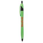 Cougar Contoured Retractable Ballpoint Pen in Pearlescent Neon Green