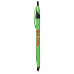 Cougar Contoured Retractable Ballpoint Pen in Pearlescent Neon Green