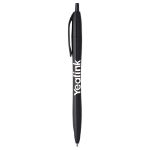 Cougar Contoured Retractable Ballpoint Pen in Solid Black