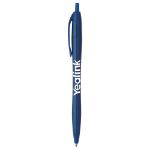 Cougar Contoured Retractable Ballpoint Pen in Solid Blue
