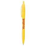 Cougar Contoured Retractable Ballpoint Pen in Solid Yellow