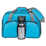 Turquoise light blue duffel