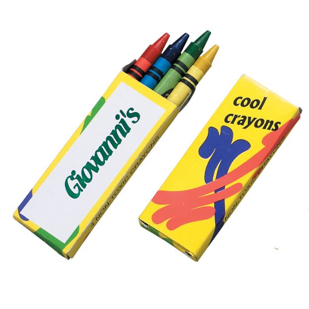 Custom Crayons - 4 Pack with Logo