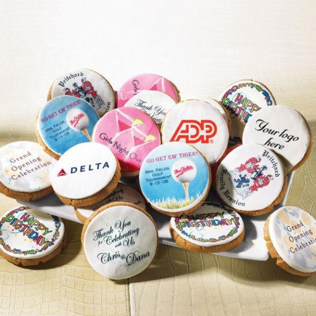 Mrs Fields Logo Cookies