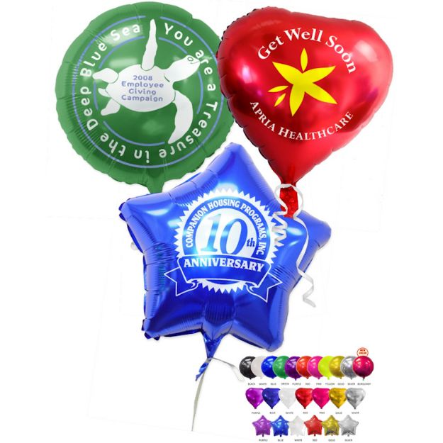 12" Foil Custom Balloons