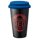 Picture of Custom Double Wall Ceramic Tumbler with Wrap - 11 oz.