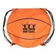 Basketballl Drawstring Backpacks & Cinch Bags