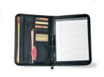 Black Executive Vintage Padfolio Leather Padfolio customized with your logo by Adco Marketing