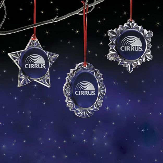 Custom Crystal Ornaments Etched