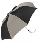 Oversized Folding Golf Umbrella in Black/Khaki