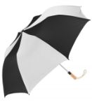 Oversized Folding Golf Umbrella in Black/White