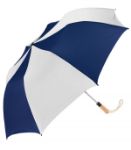 Oversized Folding Golf Umbrella in Navy/White