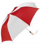 Oversized Folding Golf Umbrella in Red/White