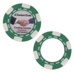 Custom Poker Chips in Green