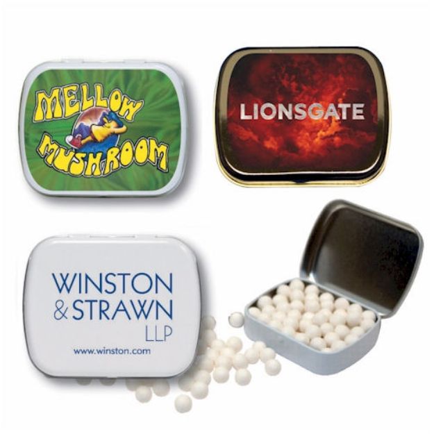 Custom USA Mint Tins in Full Color, Promotional Mint Tins by Adco