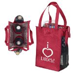 Red Super Snack Custom Wine & Lunch Bags customized with your logo by Adco Marketing
