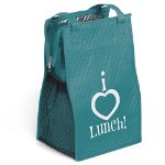 Teal Super Snack Custom Wine & Lunch Bags customized with your logo by Adco Marketing