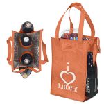 Super Snack Custom Wine & Lunch Bags in Orange