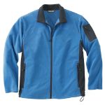 Mens Custom Micro Fleece Jacket in Blue