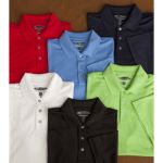 Promotional Pebble Beach Jet Pique Cotton Polo Custom Embroidered