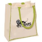 Lime Green Nantucket Custom Cotton Tote Bag