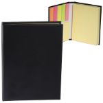 Black Custom Sticky Books with Promotional Sticky Notes and Flags