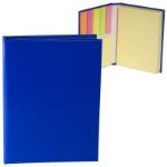 Blue Custom Sticky Books with Promotional Sticky Notes and Flagsk