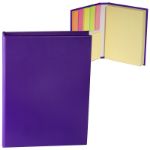 Purple Custom Sticky Books with Promotional Sticky Notes and Flags