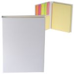 White Custom Sticky Books with Promotional Sticky Notes and Flags