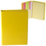 Yellow Custom Sticky Books with Promotional Sticky Notes and Flags