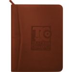 Custom Terra Cotta Zippered Pedova Padfolio by Adco Marketing