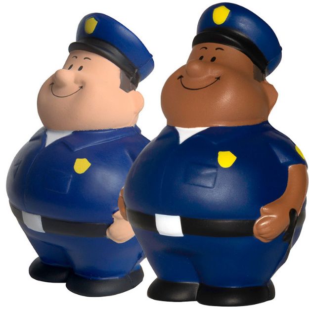 Custom Police Stress Reliever, Promotional Policeman Bert Stress Ball
