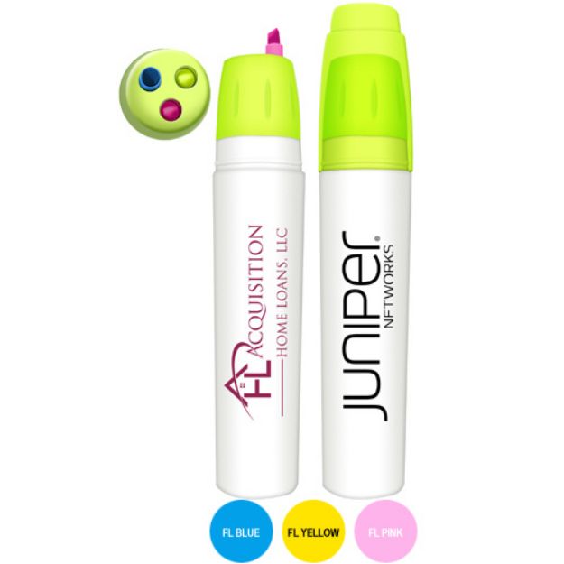 Bullet 3 in 1 Custom Highlighter Twist with 3 Colors in One Pen