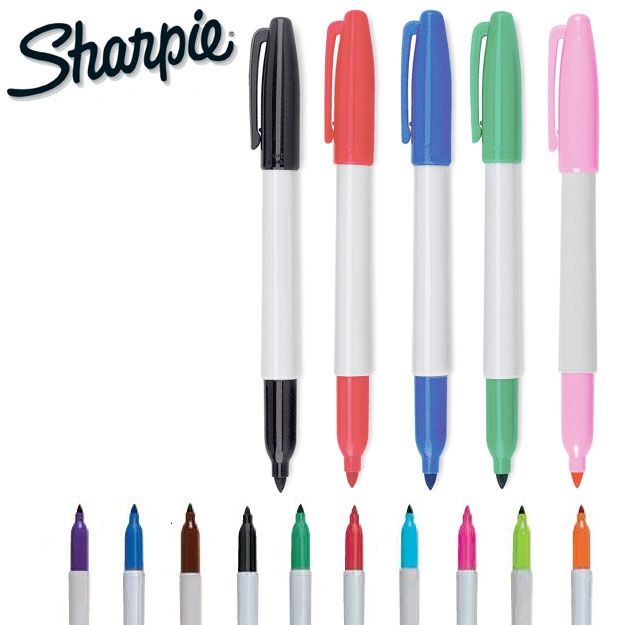 Printed Mini Sharp Mark Permanent Markers