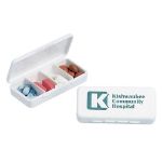 Promotional Pill Boxes with 4 Compartments, Custom Pill Box