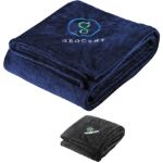 Sherpa Custom Blankets, Promotional Blankets in Micro Fur, Corporate Blanket Gift