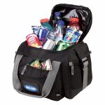 Black 12 Pack Promotional Cooler Bag and Duffel Bag