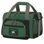 Green Duffel Bag and 12 Pack Cooler Bags