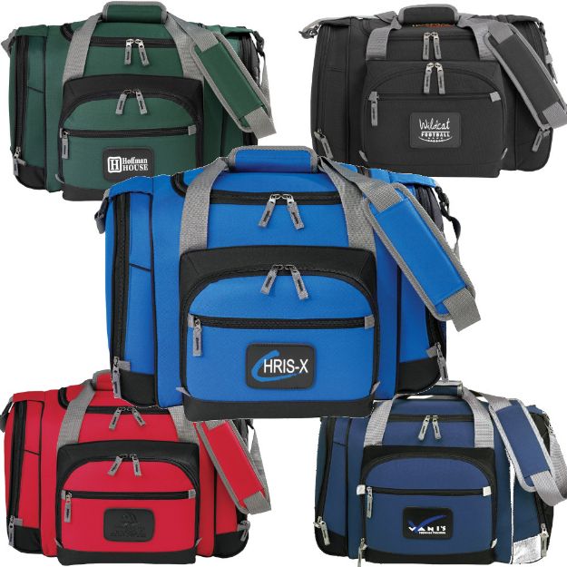24 Can Convertible Cooler Duffel Bags with your Promotional Logo in Colors