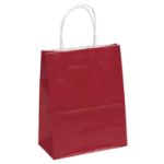Red Custom Printed Shopper Tote  Amanda Glossy