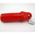 Red promotional floating keychain keytainer customized